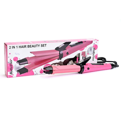 2 In 1 Hair Straightener & Curler