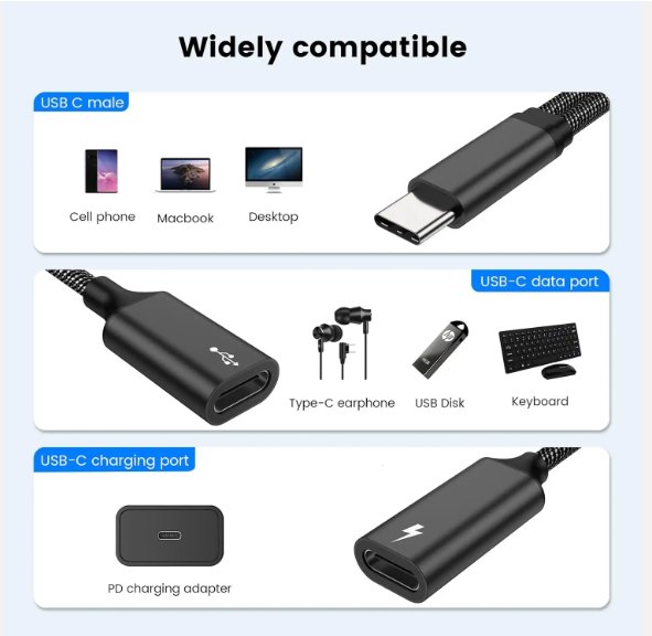 منفذ USB C مزدوج