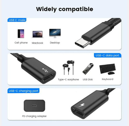 منفذ USB C مزدوج