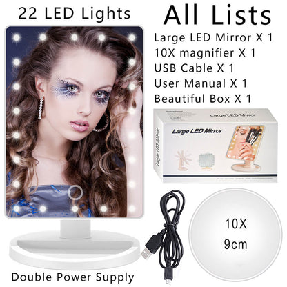 مرآة LED كبيرة